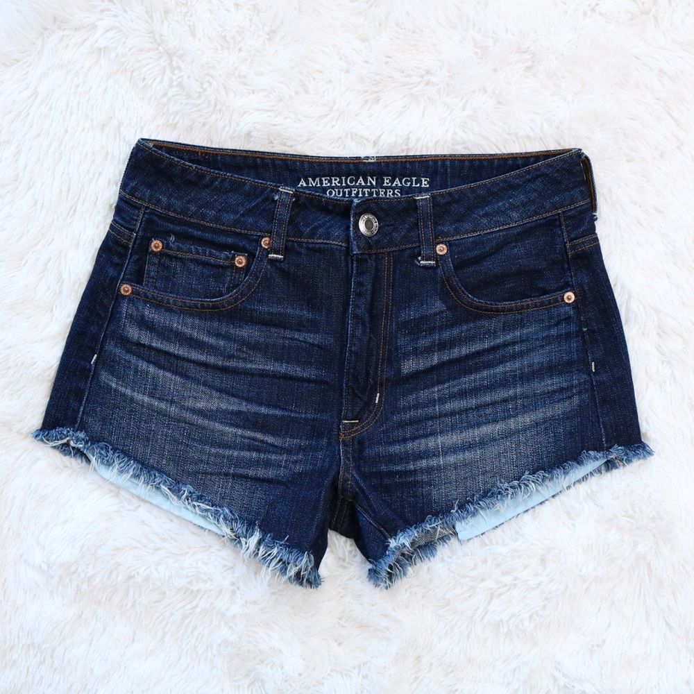AMERICAN EAGLE High Rise Festival Jean Shorts
